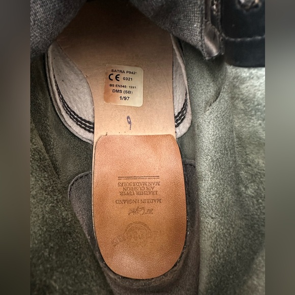 Vintage Dr. Martens Steel Toe Boots UK 9 US 10 Made in England Satra P942 1997 - Picture 10 of 10